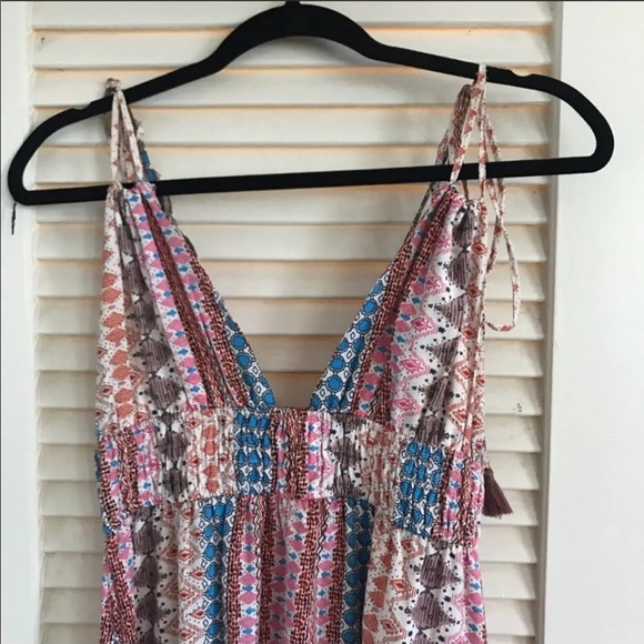 Lulu’s Beautiful Striped Halter Maxi Dress Small - Picture 2 of 4